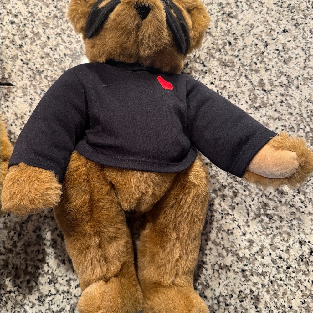 2 Vermont Teddy Bears with Black Mask/Bandit - Picture 11 of 12
